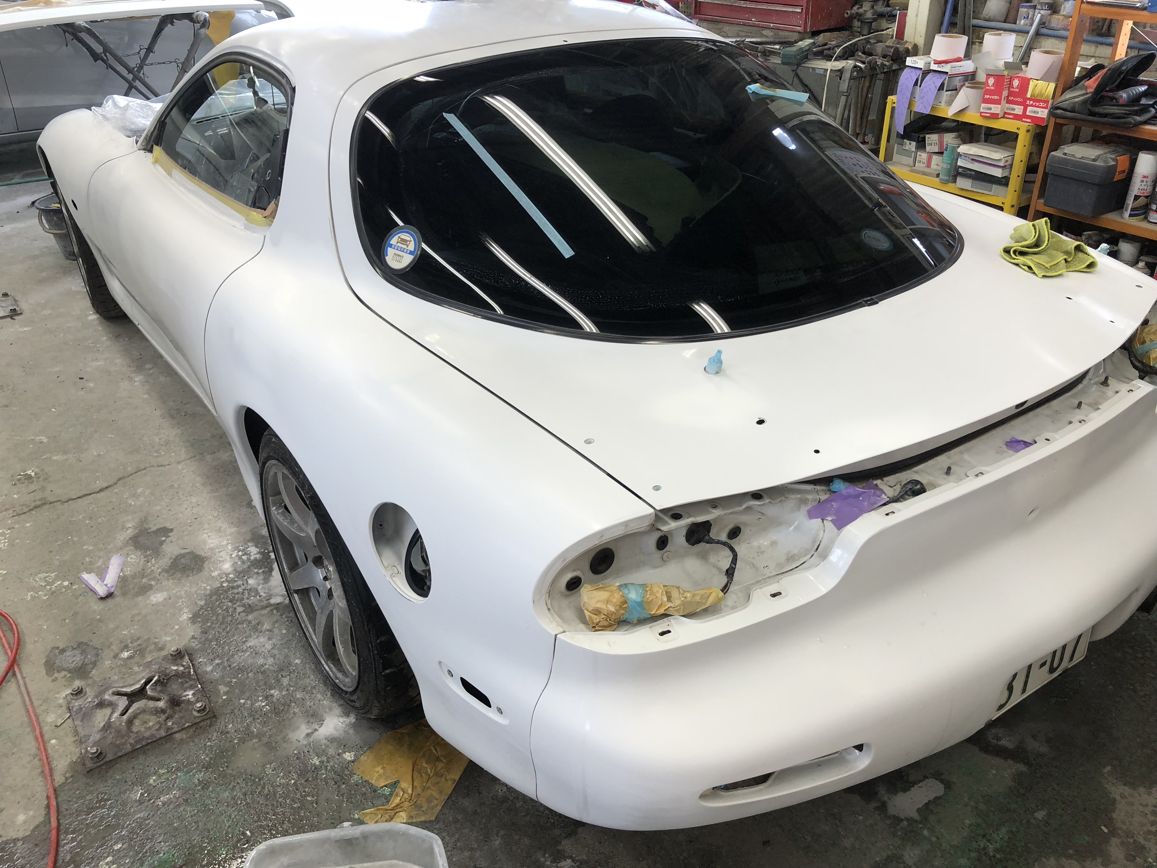 Rx 7 オールペイント 太田 桐生 佐野の方もご用達 足利のオートボディショップミヤモト