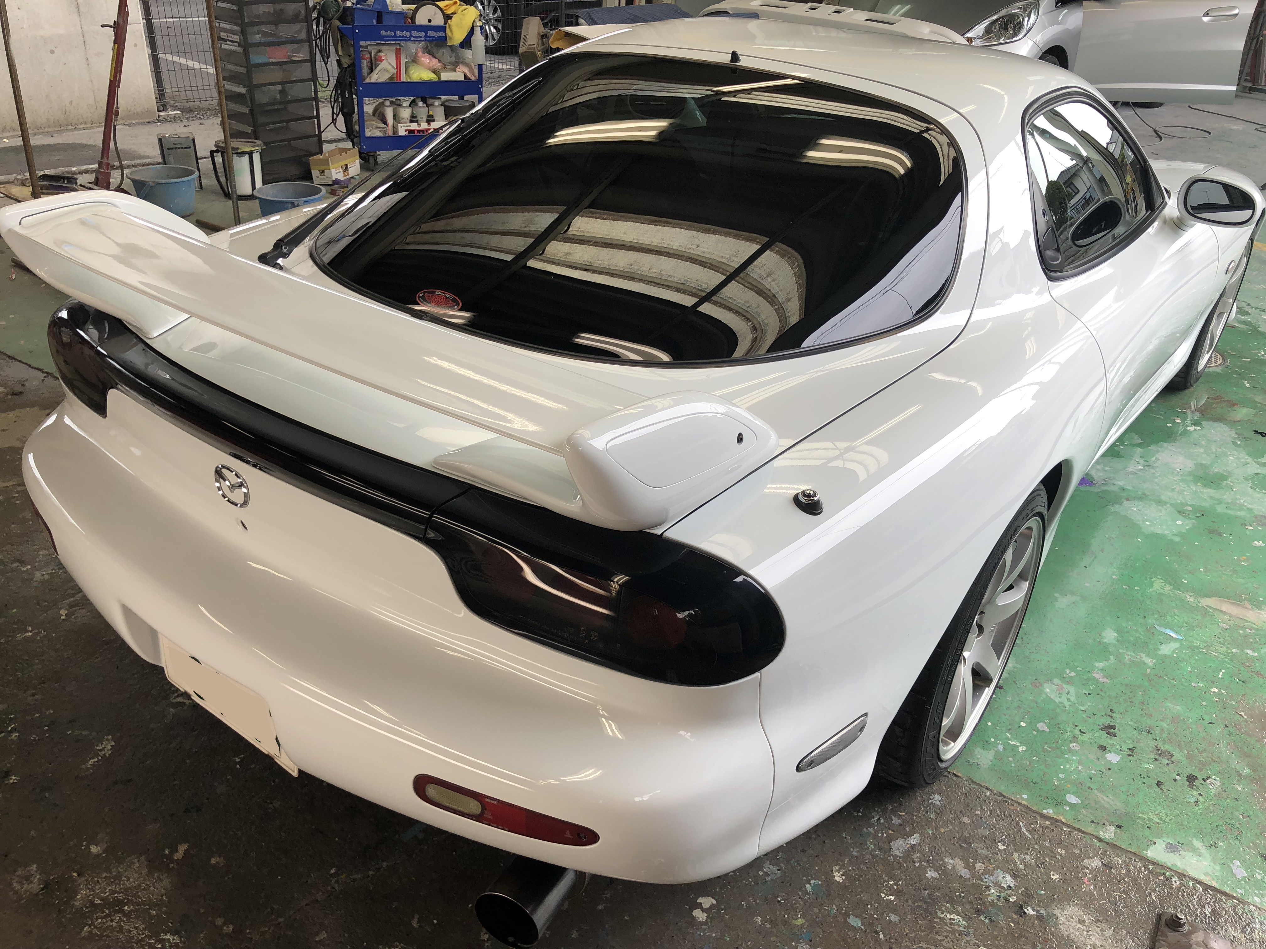 Rx 7 オールペイント 太田 桐生 佐野の方もご用達 足利のオートボディショップミヤモト