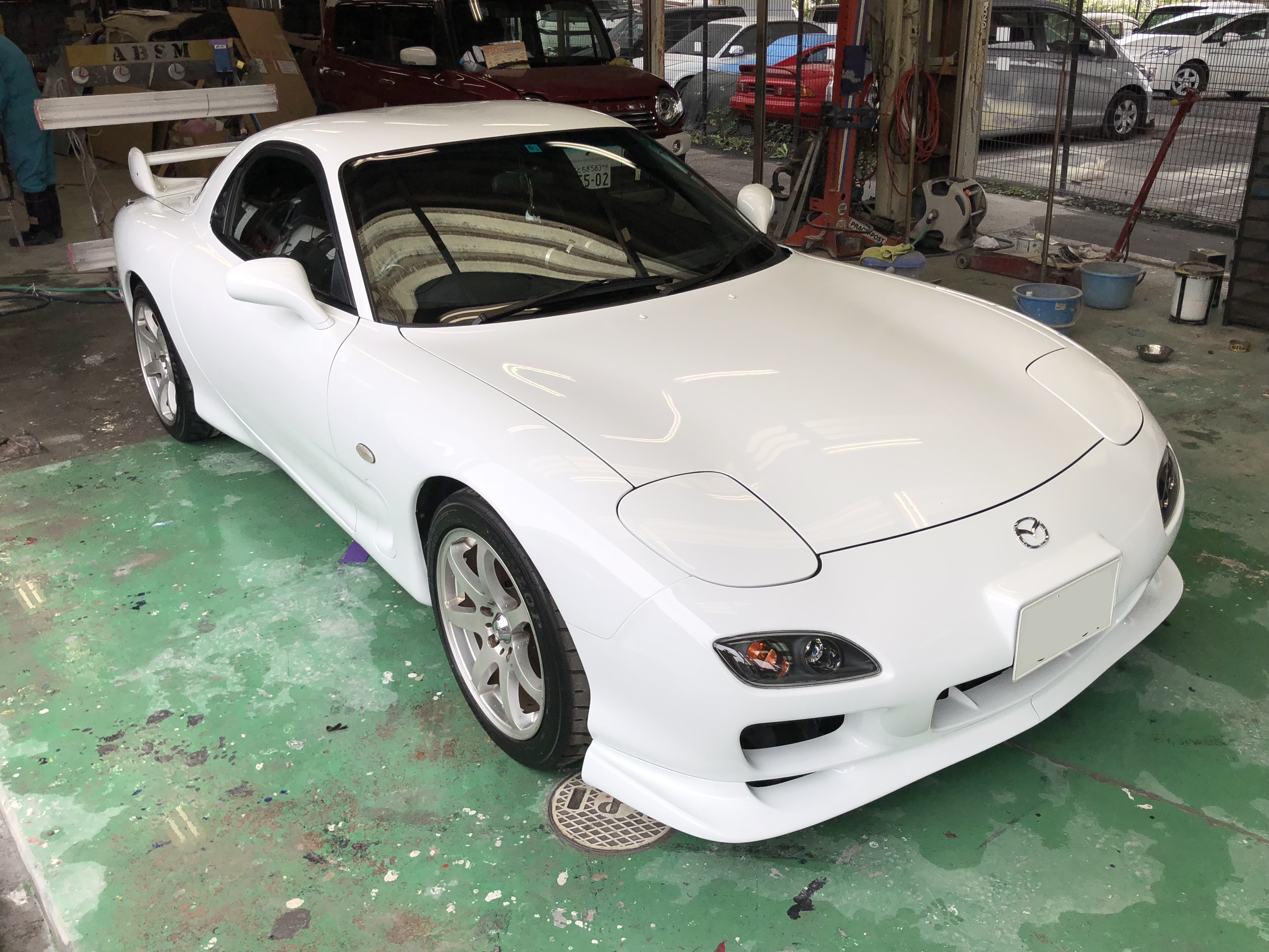 Rx 7 オールペイント 太田 桐生 佐野の方もご用達 足利のオートボディショップミヤモト