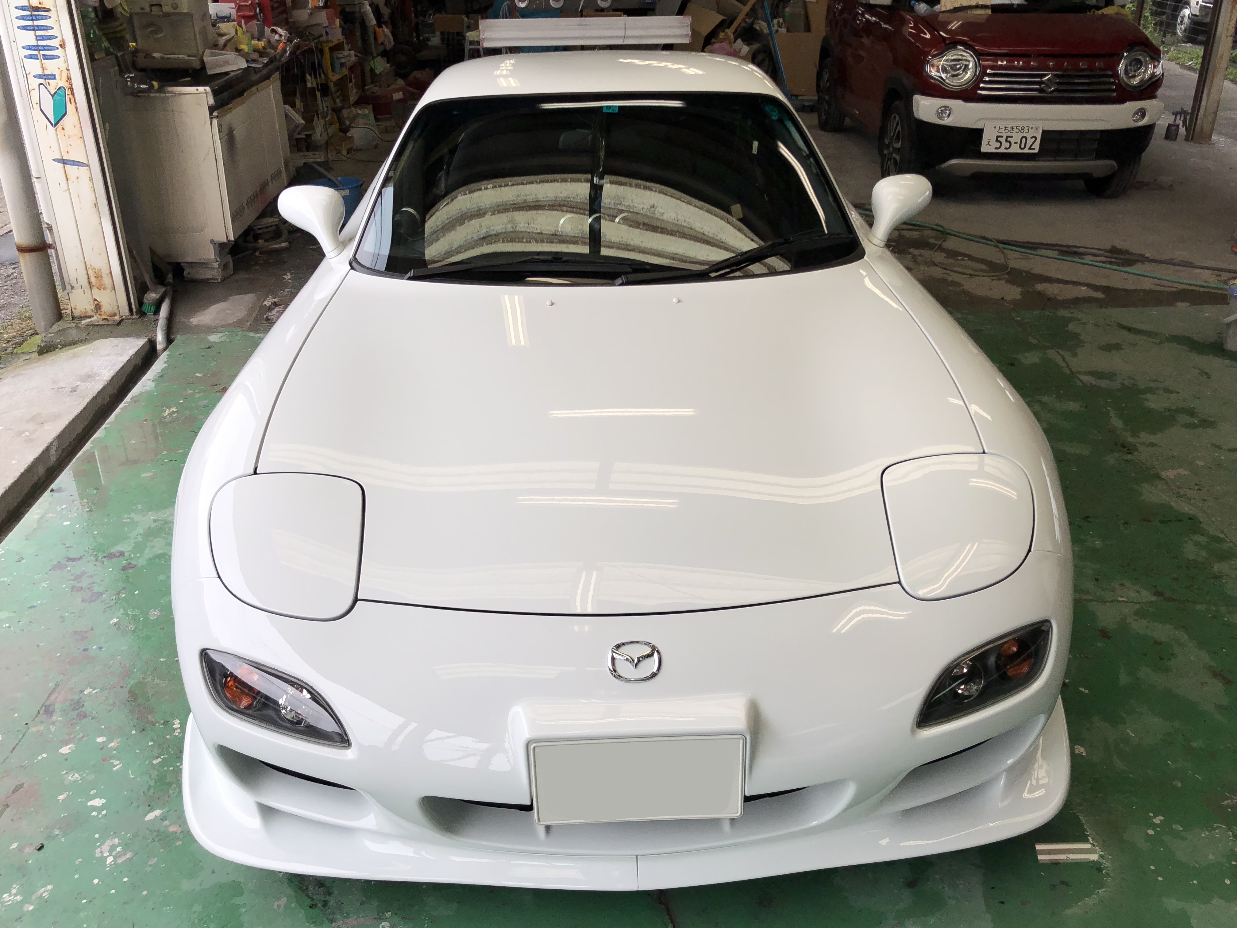 Rx 7 オールペイント 太田 桐生 佐野の方もご用達 足利のオートボディショップミヤモト